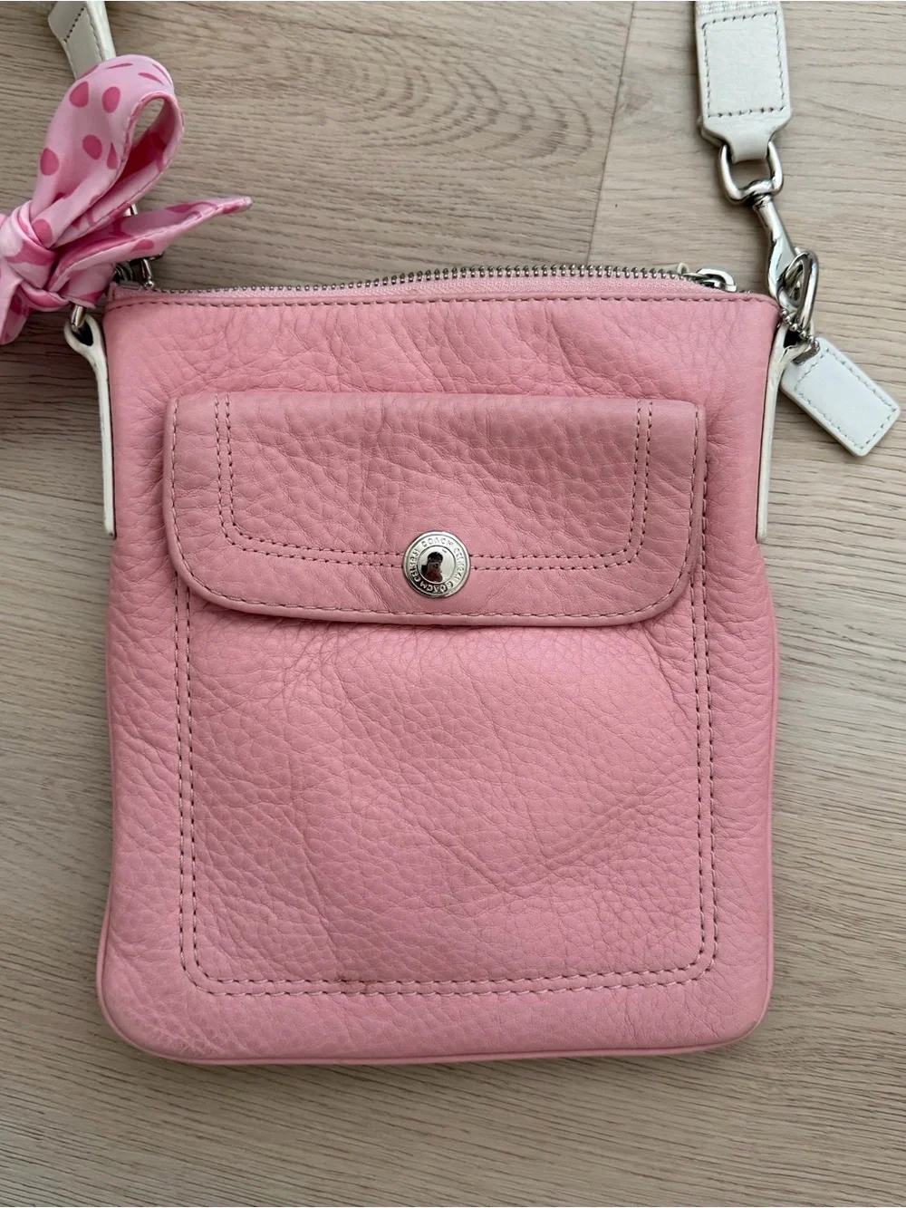 Vintage Coach Crossbody - Pink